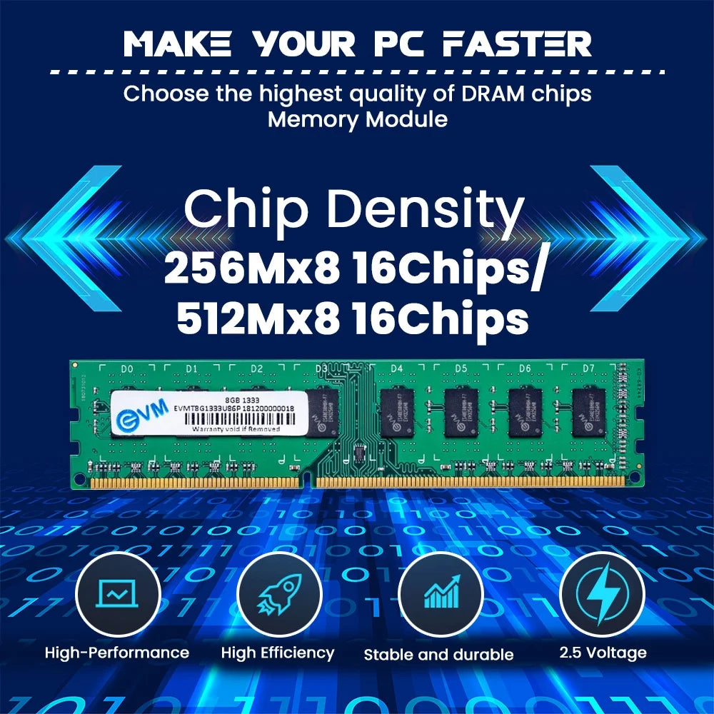 EVM RAM (Desktop) 8GB DDR3 1333 MHZ