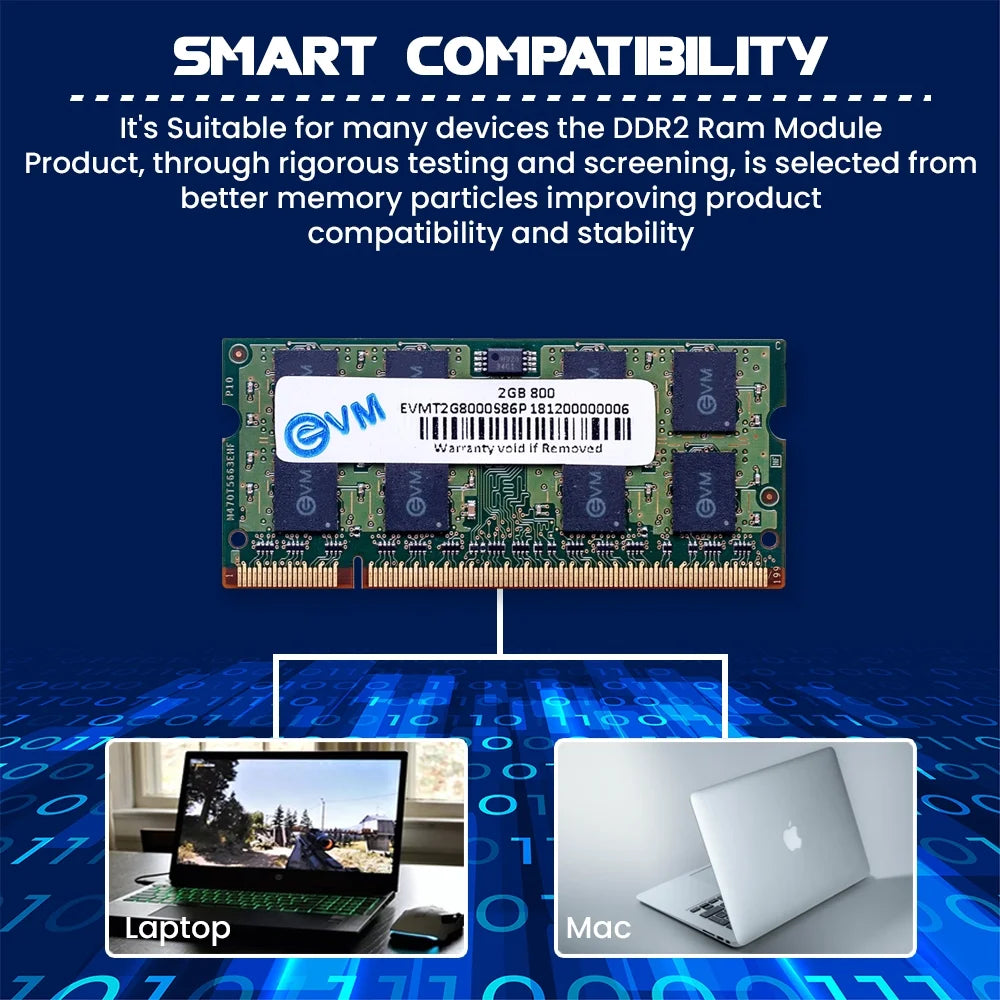 EVM RAM (Laptop) 2GB DDR2 800MHZ