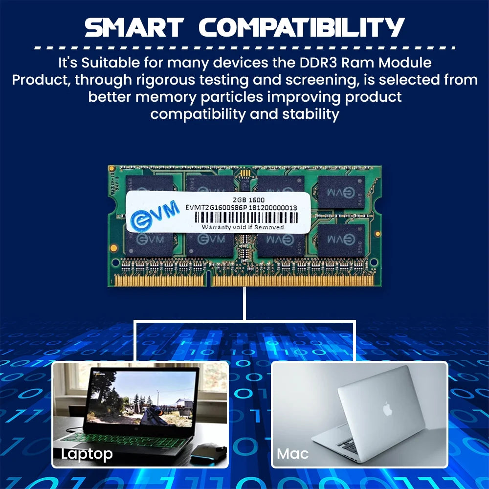 EVM RAM (Desktop) 2GB DDR3 1600MHZ