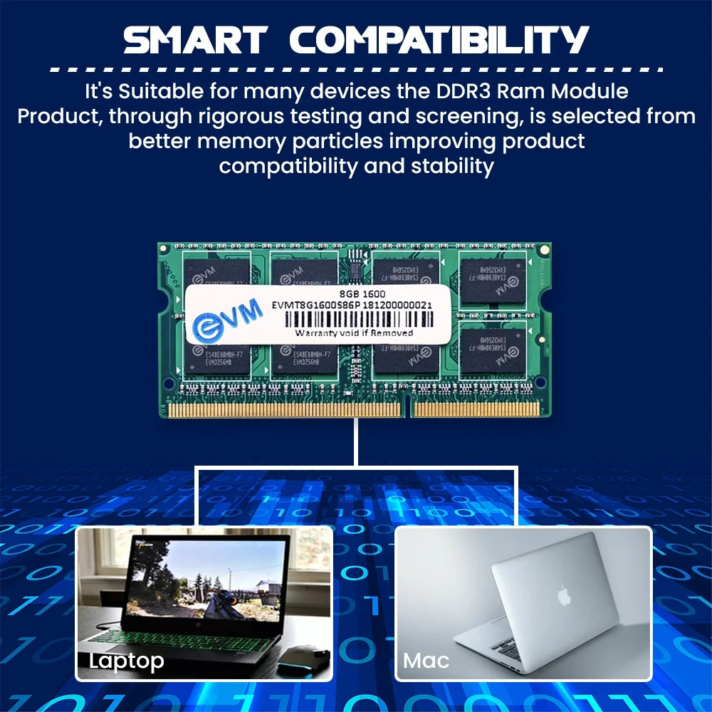 EVM RAM (Laptop) 8GB DDR3 1600MHZ