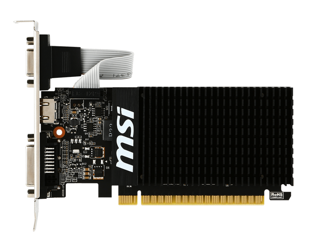 MSI GeForce GT 710 2GD3H LP 2GB DDR3 64-bit Gaming Graphics Card