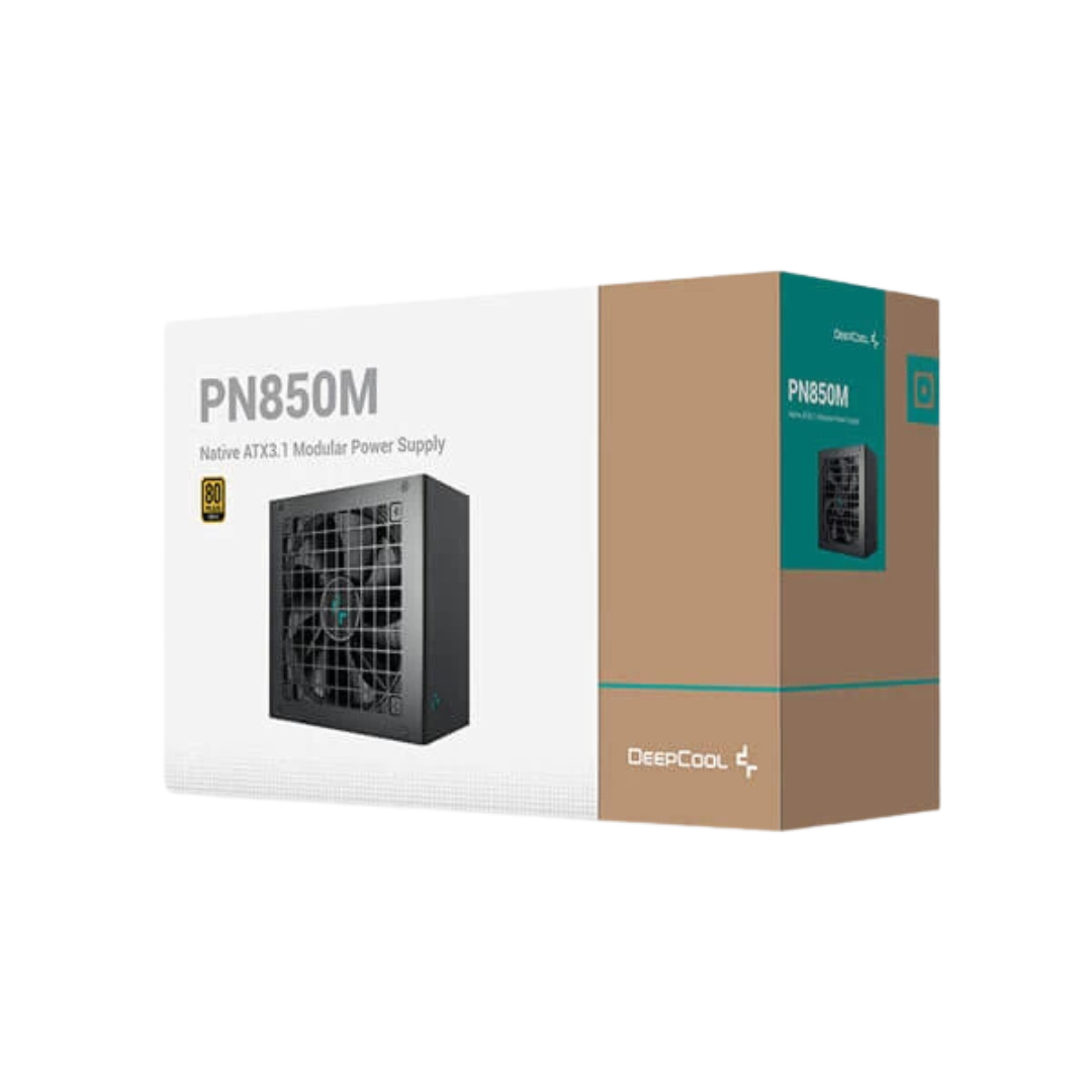 DeepCool PN850M ATX 3.1 SMPS - 850 Watt 80 Plus Gold Certification Fully Modular PSU with Active PFC