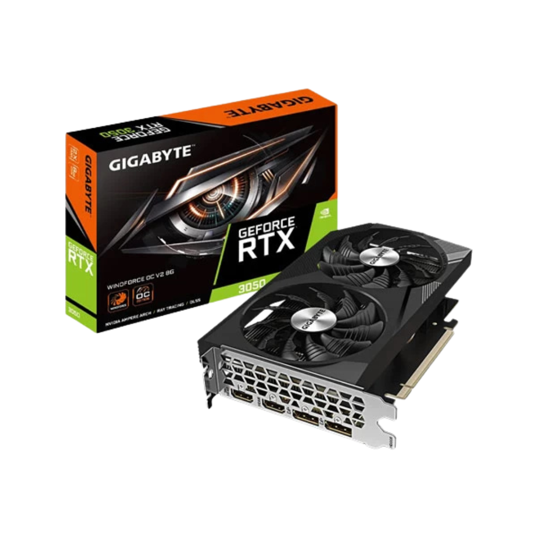 Gigabyte GeForce RTX 3050 Windforce OC V2 8GB GDDR6 128-bit Gaming Graphics Card