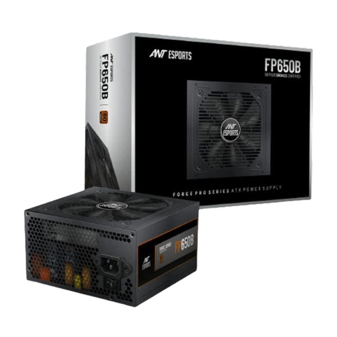 Ant Esports FP650B SMPS - 650 Watt 80 Plus Bronze Certification PSU with Active PFC