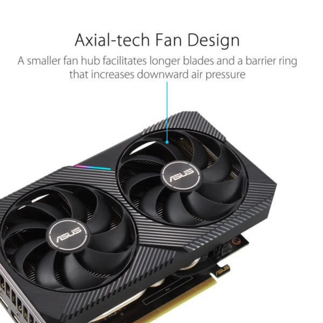 Asus GeForce RTX 3060 Dual OC V2 LHR 12GB GDDR6 192-bit Gaming Graphics Card