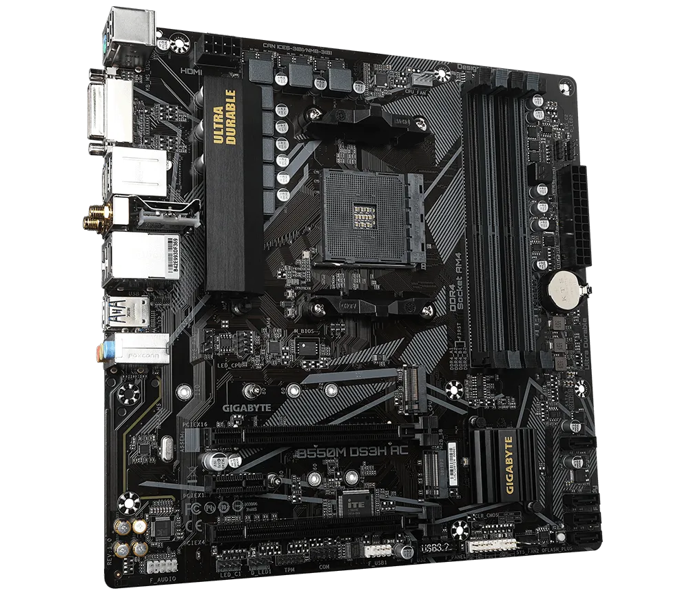 GIGABYTE B550M DS3HAC Motherboard