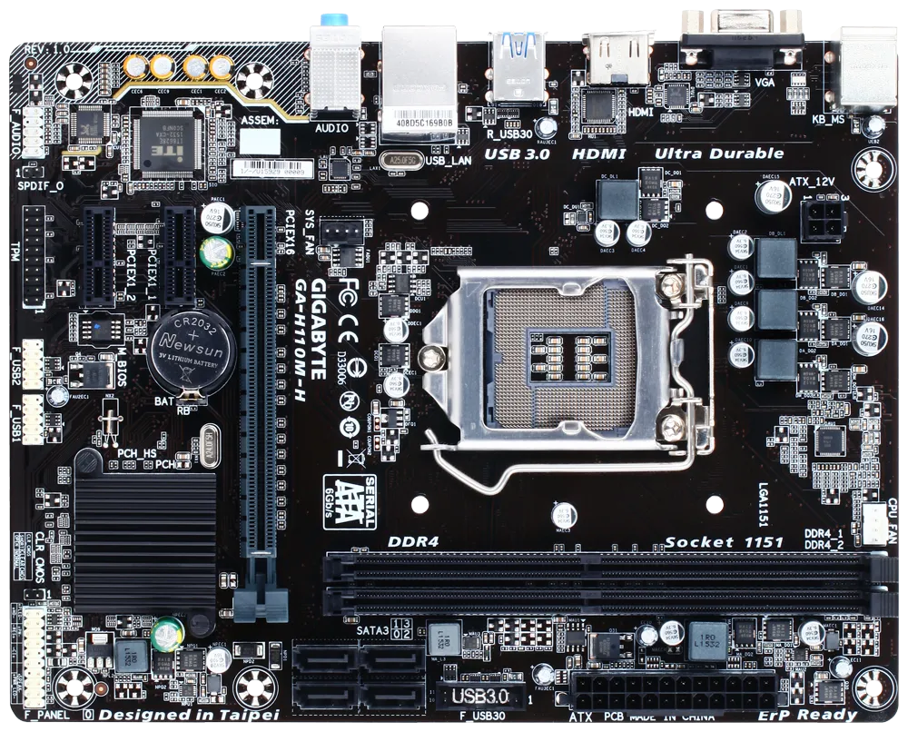 GIGABYTE H110M-H Motherboard