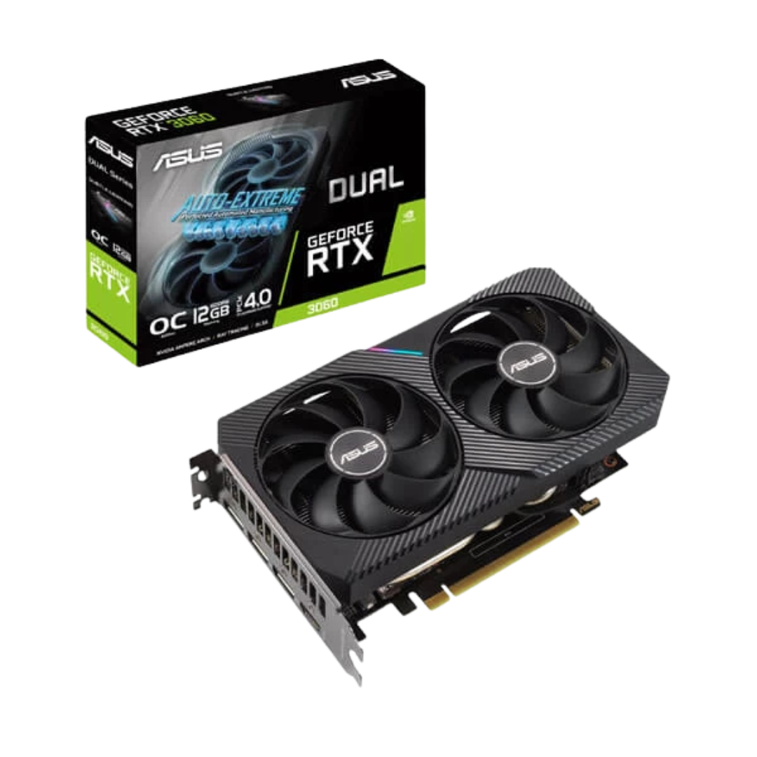 Asus GeForce RTX 3060 Dual OC V2 LHR 12GB GDDR6 192-bit Gaming Graphics Card