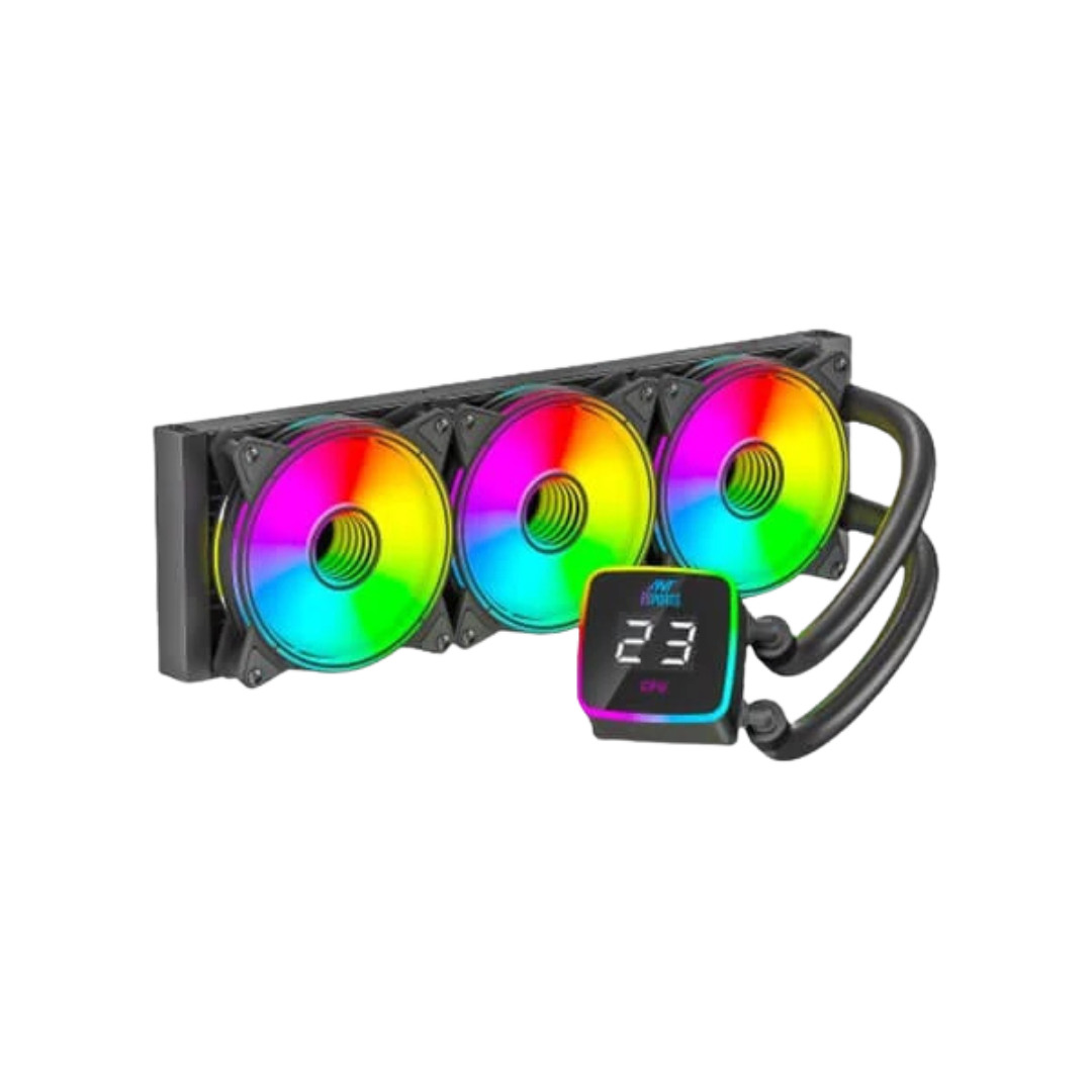 Ant Esports ICE-Flow 360 ARGB 360mm CPU Liquid Cooler (Black)