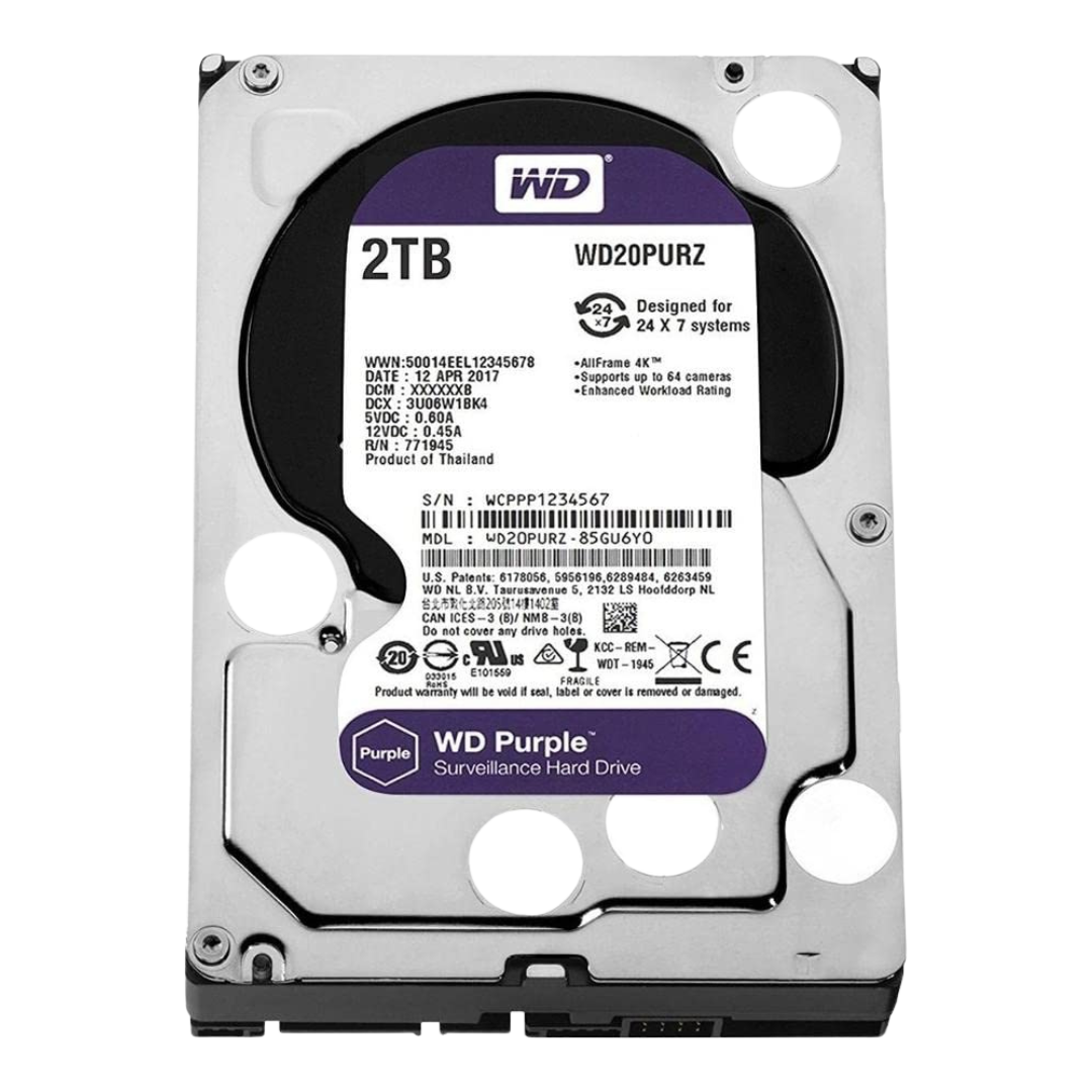 WD Hardisk 2TB SATA (Surviellience)