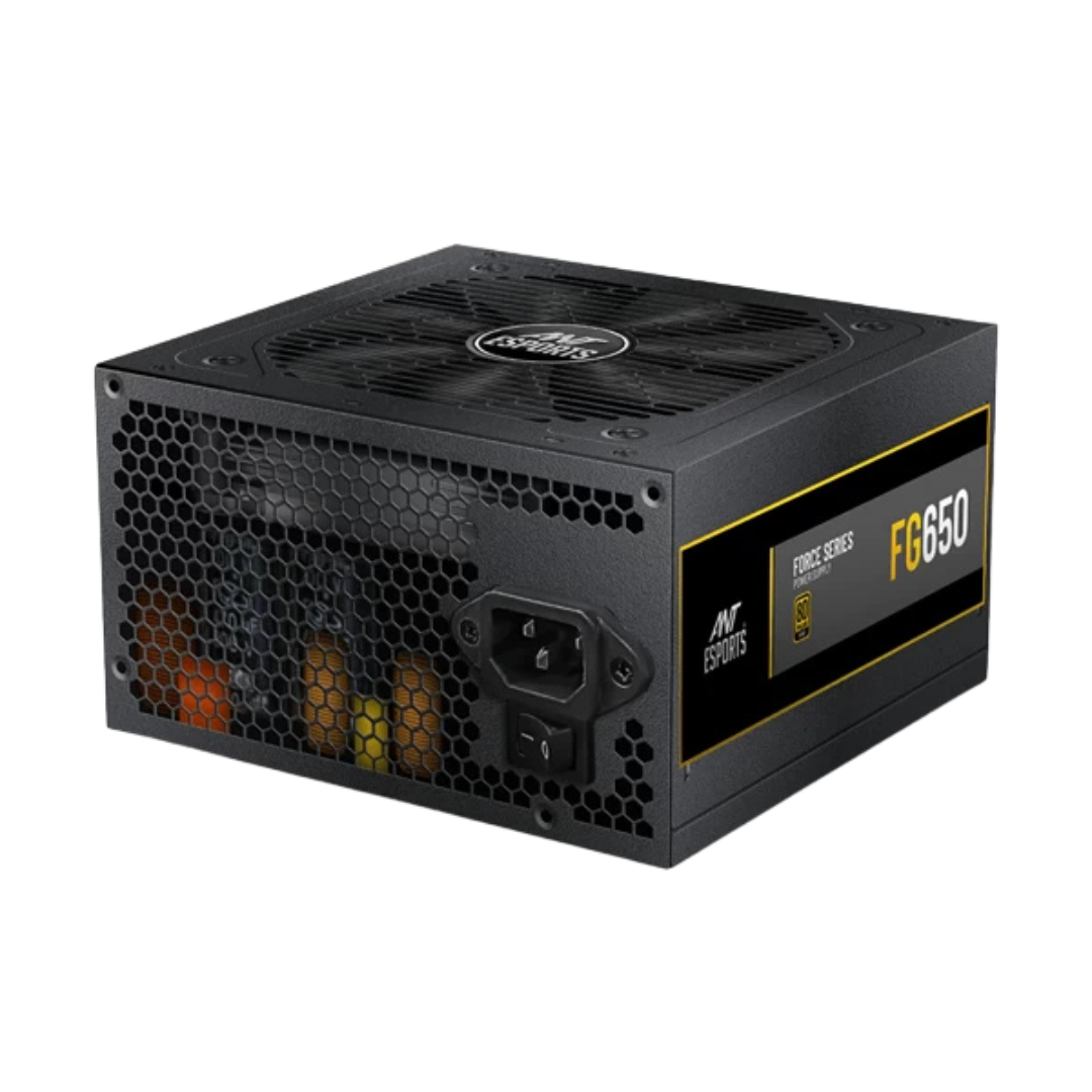 Ant Esports FG650 SMPS - 650 Watt 80 Plus Gold Certification PSU with Active PFC