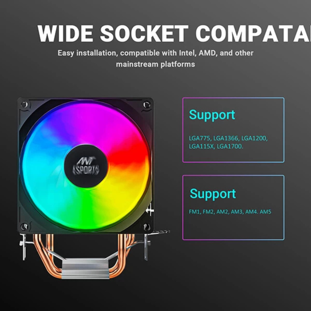 Ant Esports ICE-C200 V2 120mm CPU Air Cooler