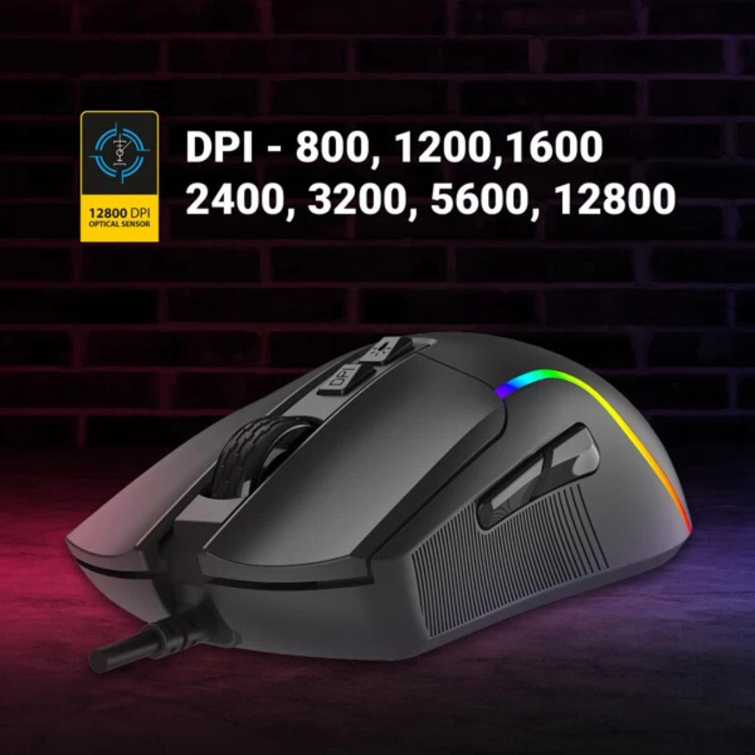 Ant Esports GM380 RGB Gaming Mouse (Black)