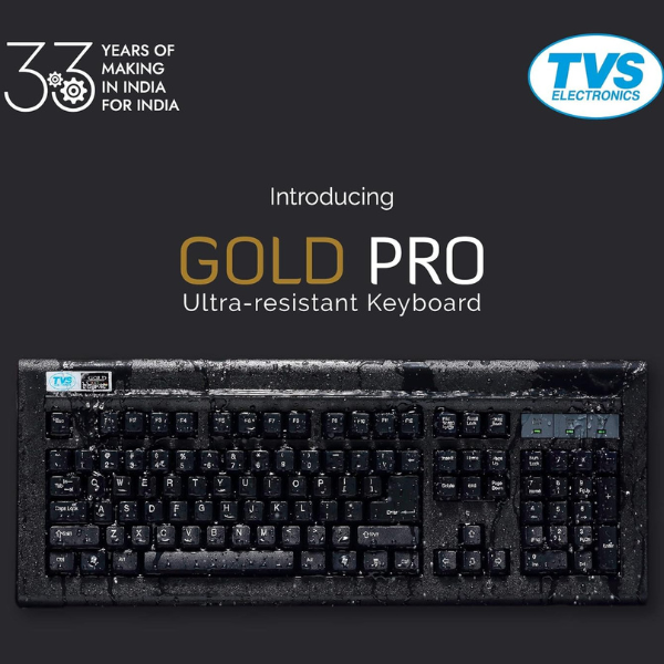 TVS ELECTRONICS USB Gold Keyboard (Black)