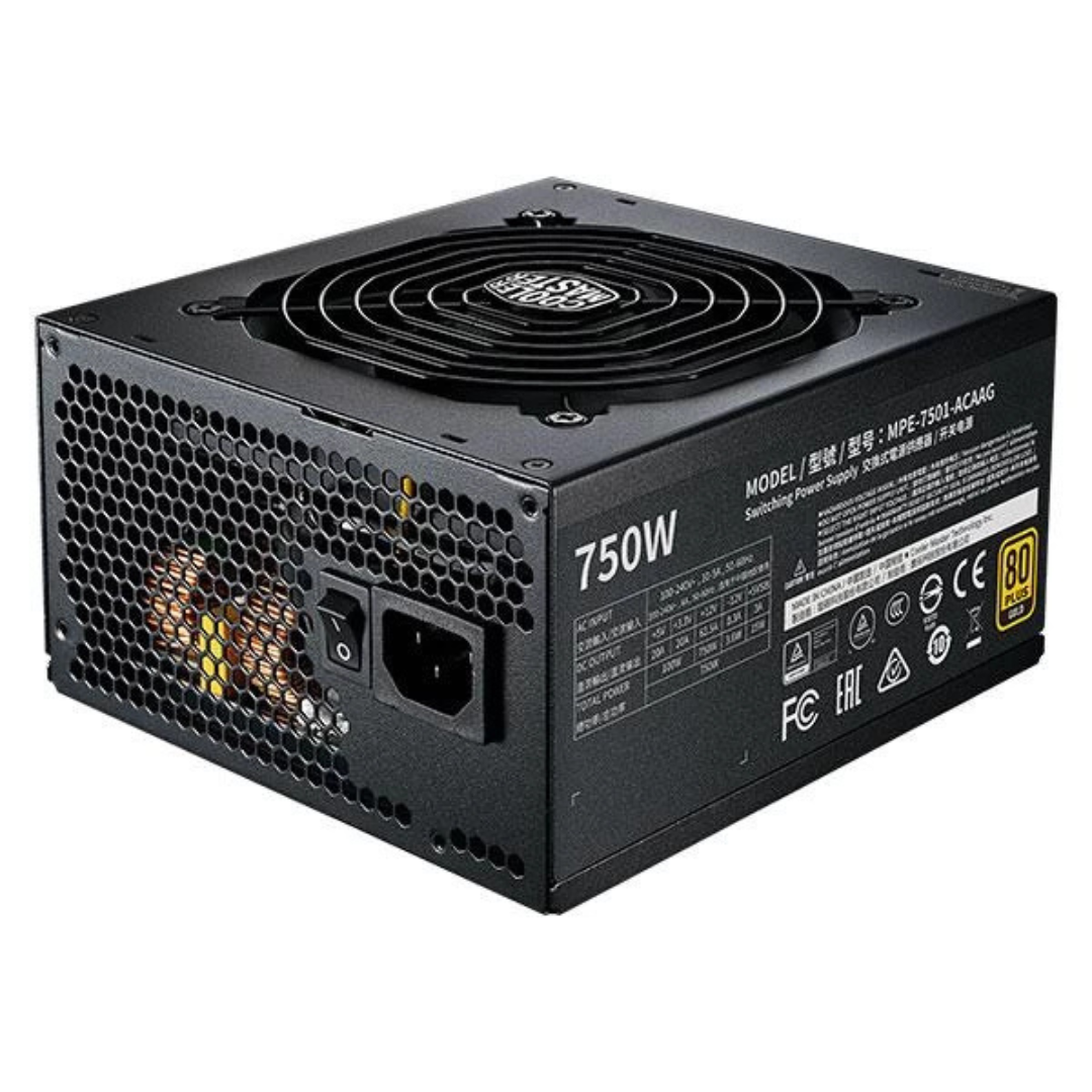 Cooler Master MWE 750 V2 SMPS - 750 Watt 80 Plus Gold Certification Fully Modular PSU With Active PFC