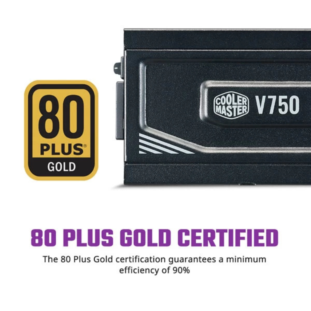 Cooler Master V750 SFX Gold SMPS - 750 Watt 80 Plus Gold Certification Fully Modular PSU With Active PFC