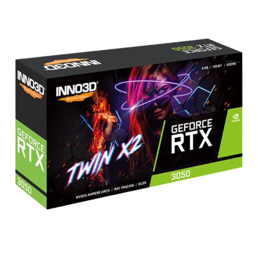 Inno3d GeForce RTX 3050 Twin X2 6GB GDDR6 96-bit Gaming Graphics Card