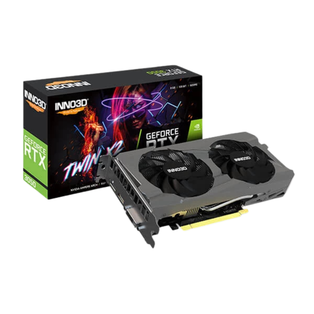 Inno3d GeForce RTX 3050 Twin X2 8GB GDDR6 128-bit Gaming Graphics Card