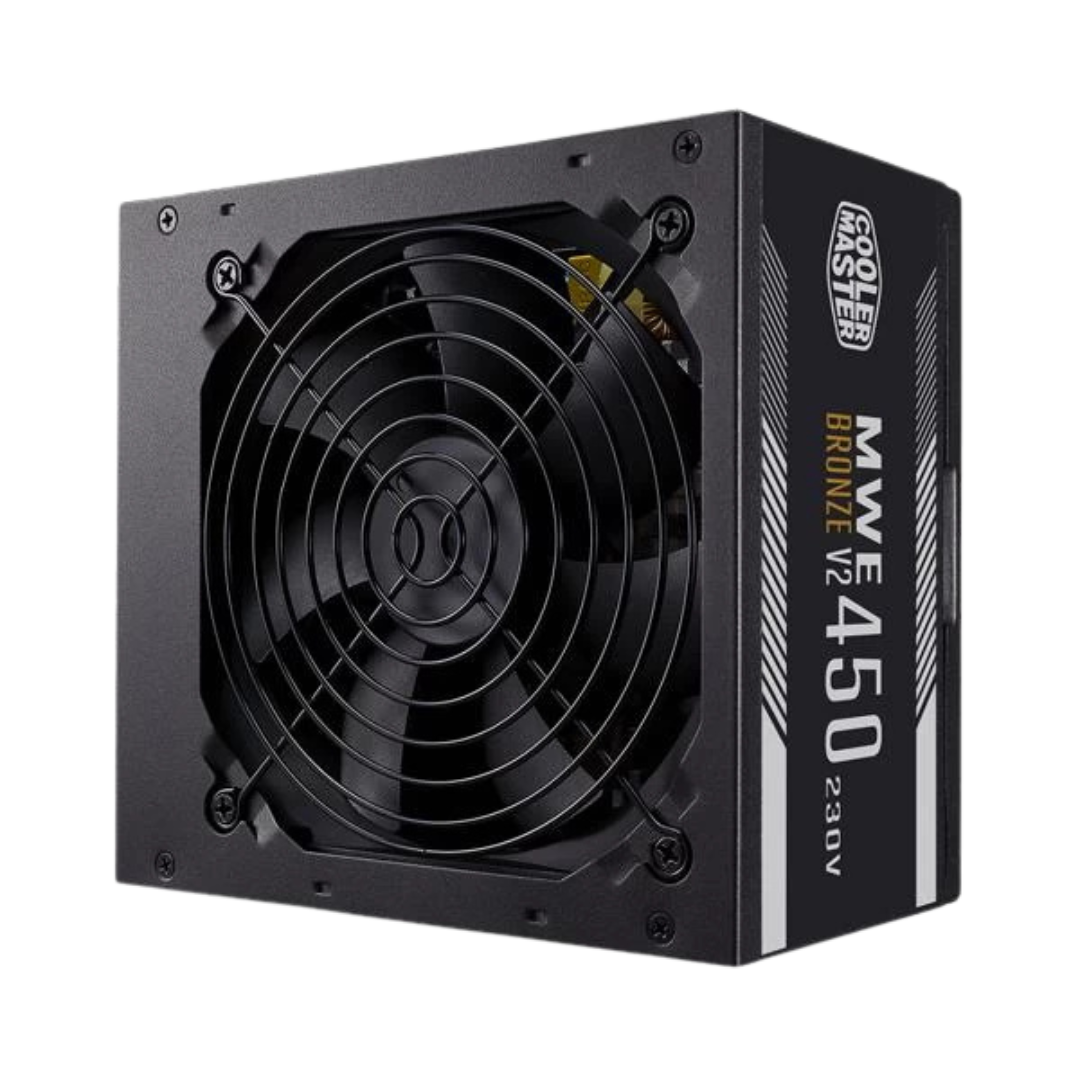 Cooler Master MWE 450 V2 230V SMPS - 450 Watt 80 Plus Bronze Certification PSU With Active PFC