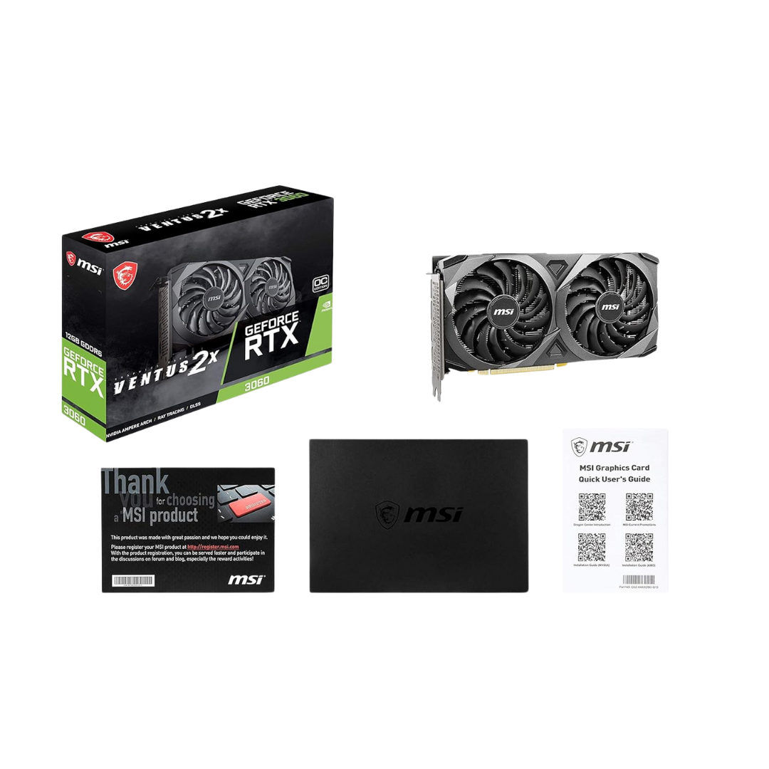 Msi Geforce RTX 3060 Ventus 2X OC LHR 12GB GDDR6 192-bit Gaming Graphics Card