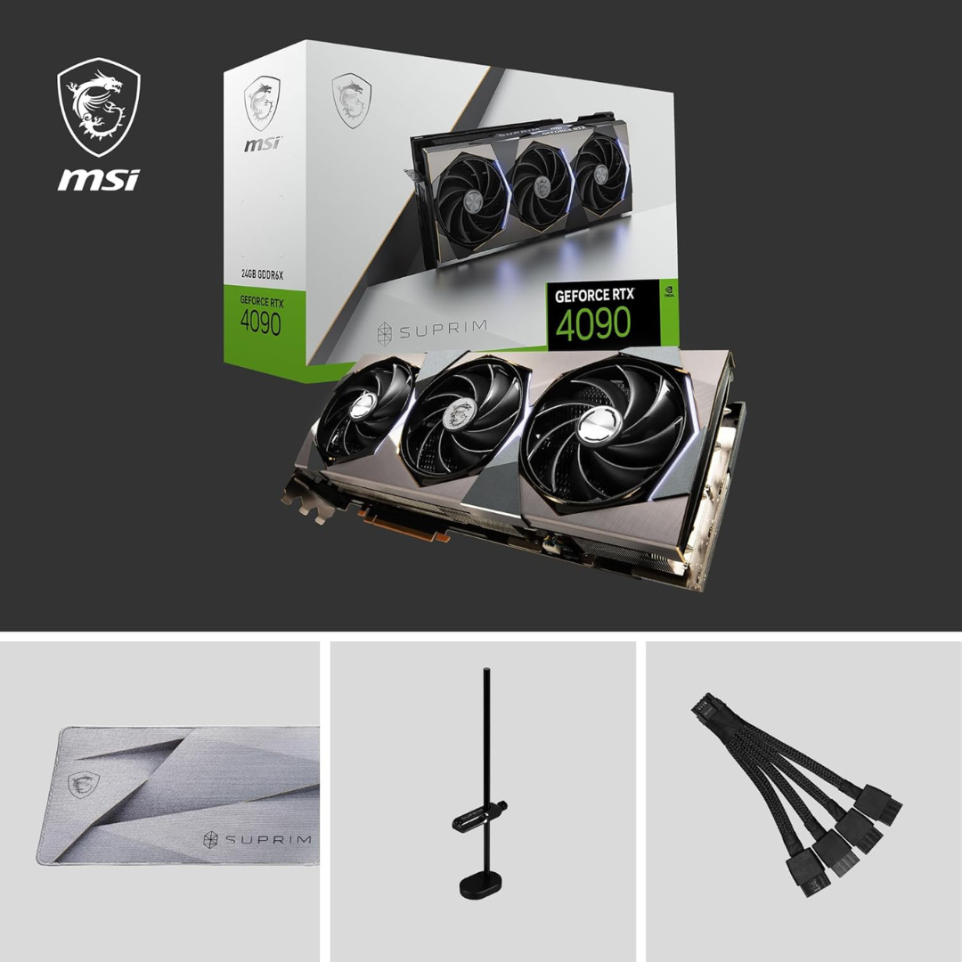 MSI GeForce RTX 4090 Suprim X 24GB GDDR6X 384-bit Gaming Graphics Card