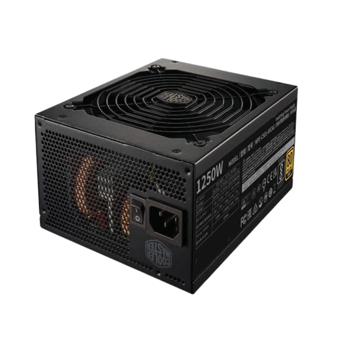 Cooler Master MWE 1250 V2 ATX3.0 SMPS - 1250 Watt 80 Plus Gold Certification Fully Modular PSU with Active PFC