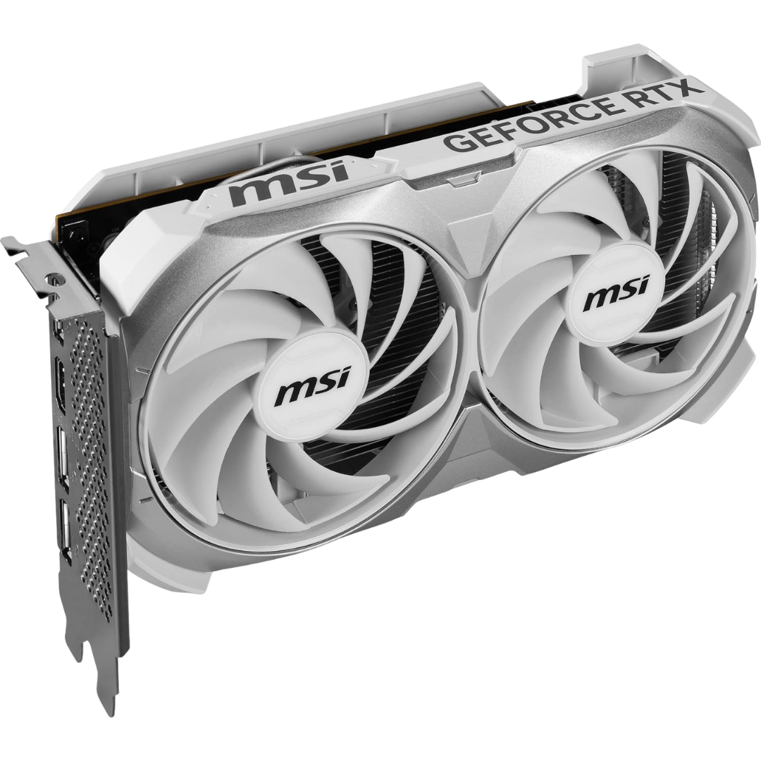 MSI GeForce RTX 4060 Ventus 2X White OC 8GB GDDR6 128-bit Gaming Graphics Card