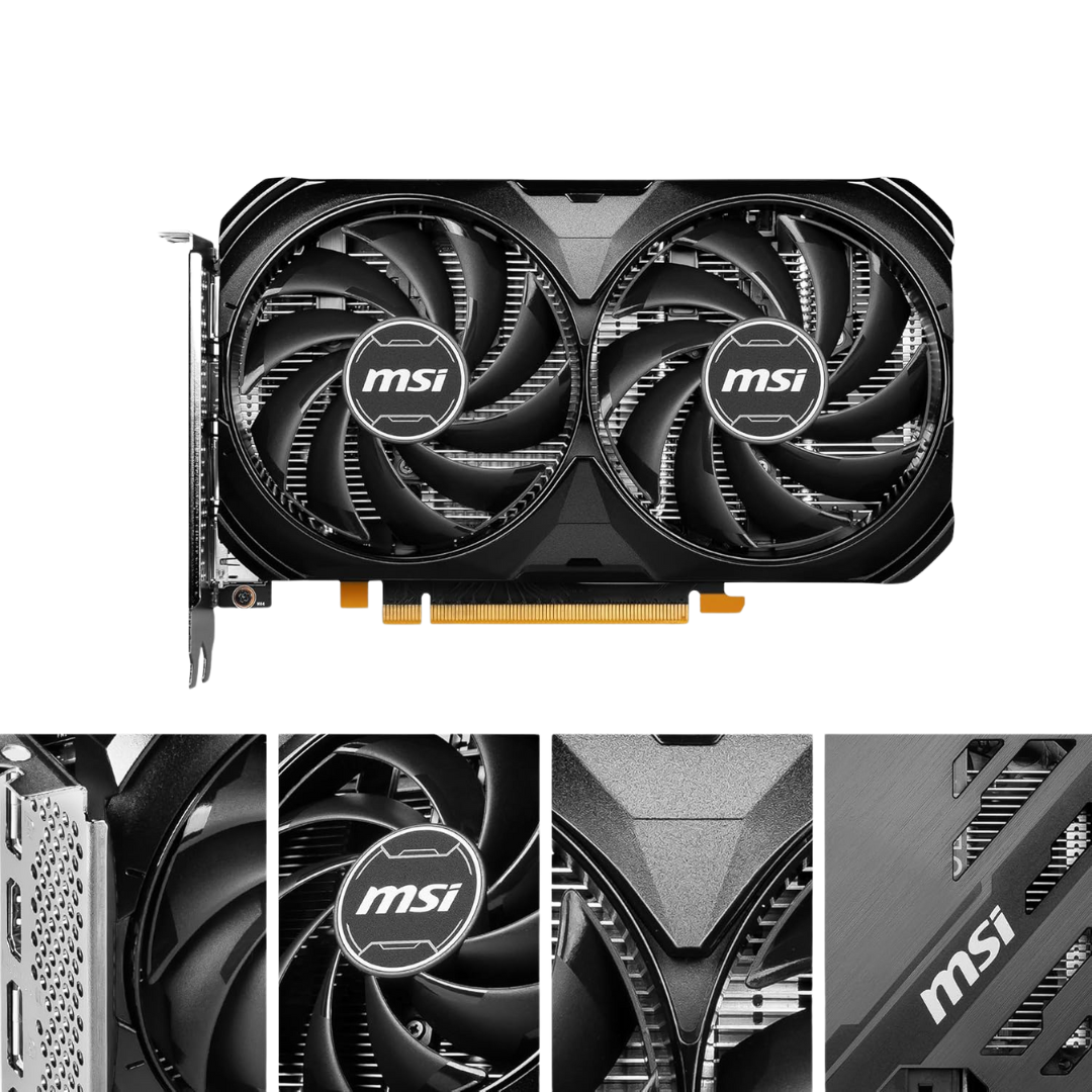 MSI GeForce RTX 4060 Ti Ventus 2X Black OC 16GB GDDR6 128-bit Gaming Graphics Card