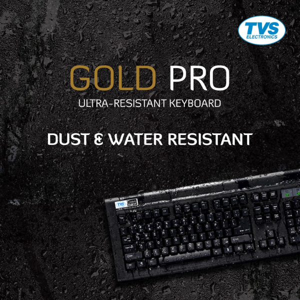 TVS ELECTRONICS USB Gold Keyboard (Black)