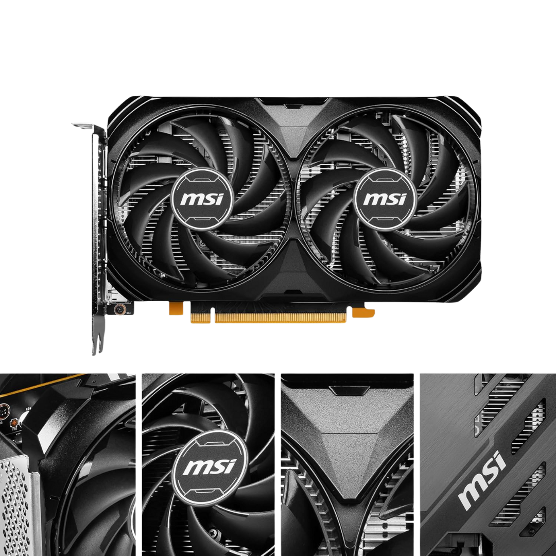 MSI GeForce RTX 4060 Ti Ventus 2X Black OC 8GB GDDR6 128-bit Gaming Graphics Card