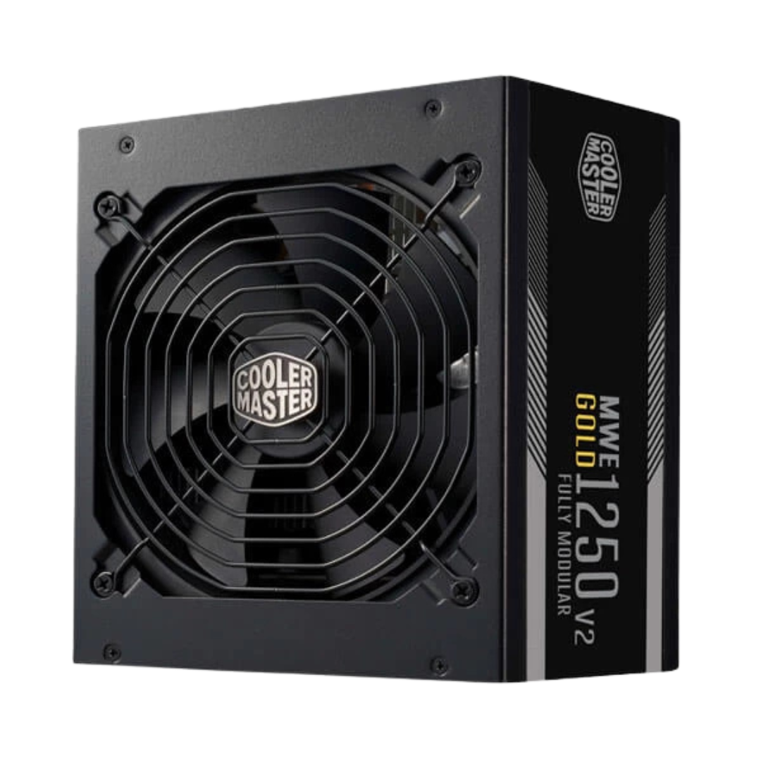 Cooler Master MWE 1250 V2 ATX3.0 SMPS - 1250 Watt 80 Plus Gold Certification Fully Modular PSU with Active PFC