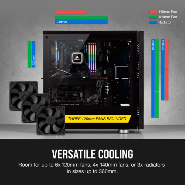 Corsair 275R Air Flow