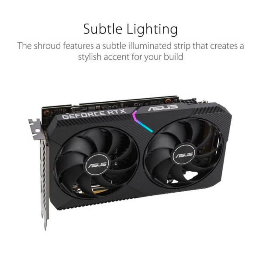 Asus GeForce RTX 3060 Dual OC V2 LHR 12GB GDDR6 192-bit Gaming Graphics Card