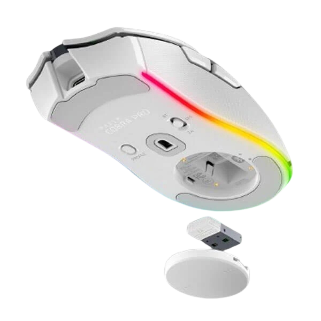 Razer Cobra Pro Wireless Gaming Mouse (White)