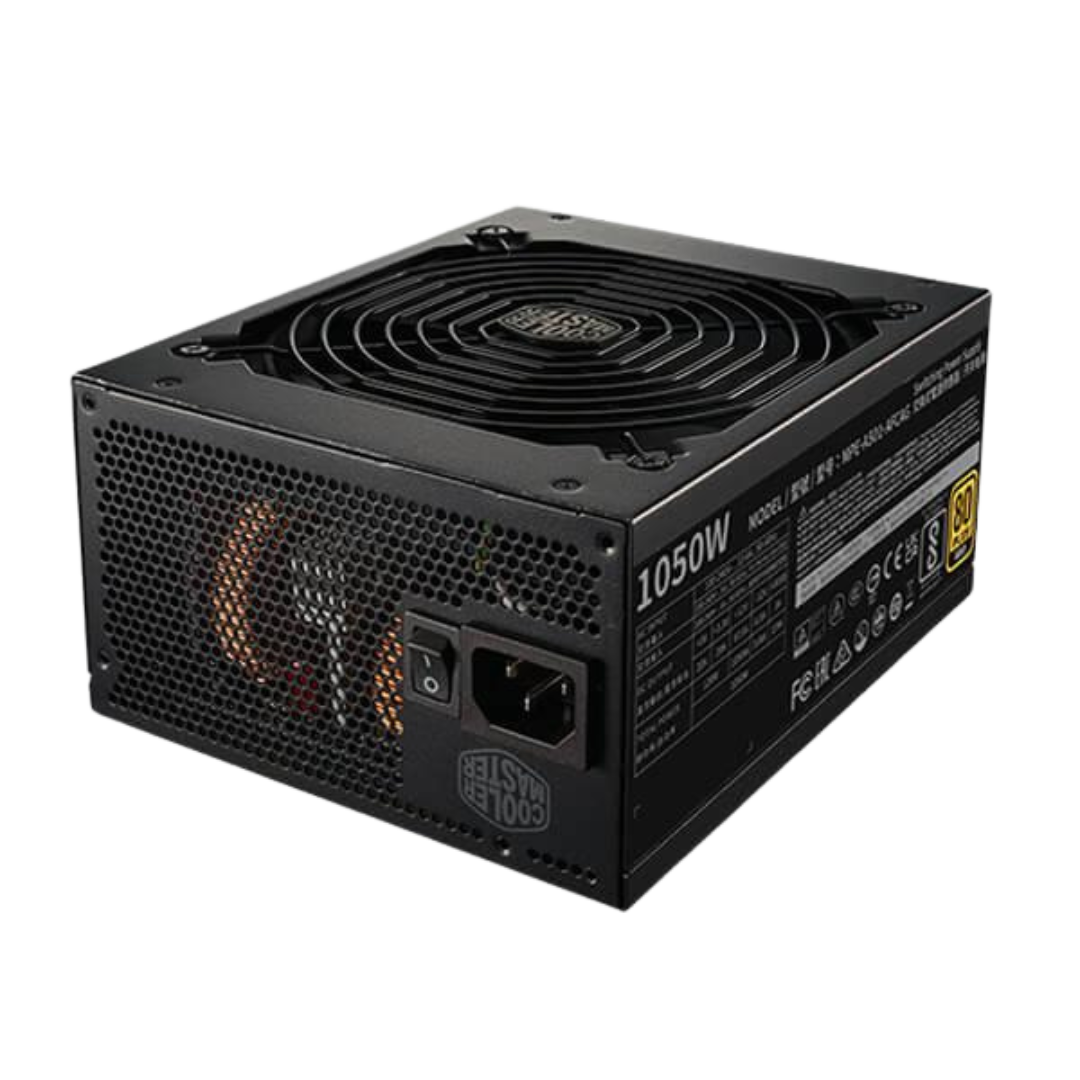 Cooler Master MWE 1050 V2 ATX3.0 SMPS - 1050 Watt 80 Plus Gold Certification Fully Modular PSU With Active PFC