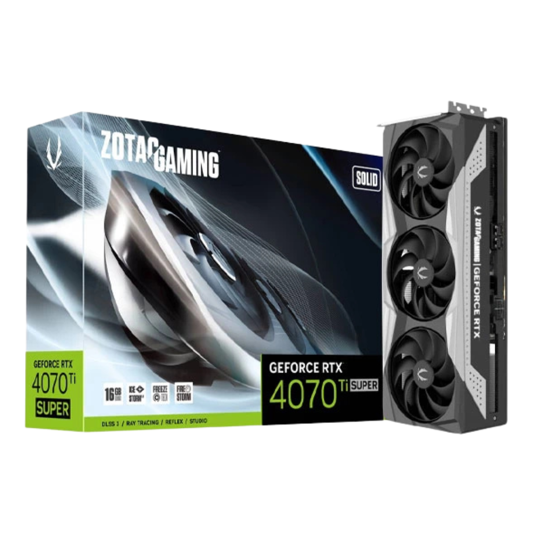 Zotac Gaming GeForce RTX 4070 Ti Super Solid 16GB GDDR6X 256-bit Graphics Card