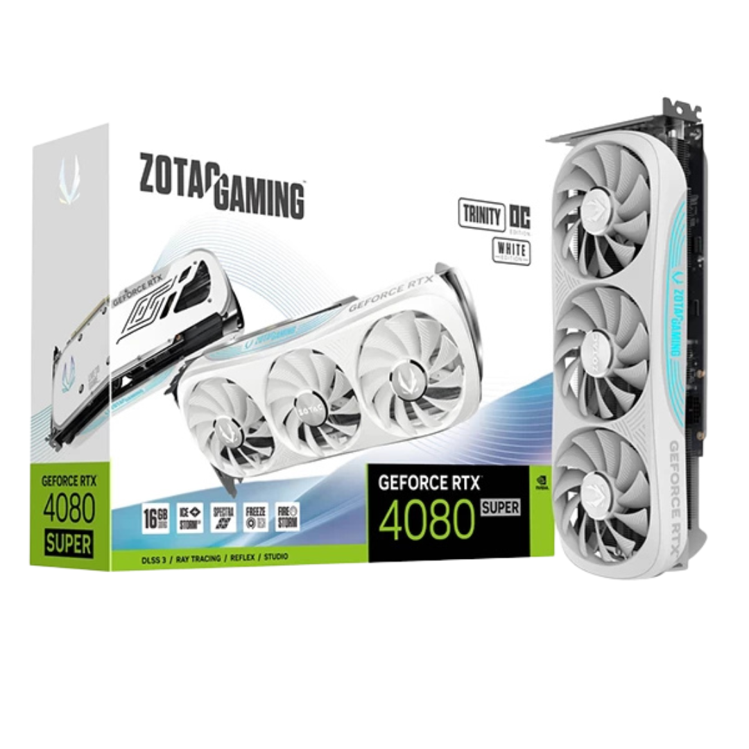 Zotac Gaming GeForce RTX 4080 Super Trinity OC White Edition 16GB GDDR6X 256-bit Graphics Card