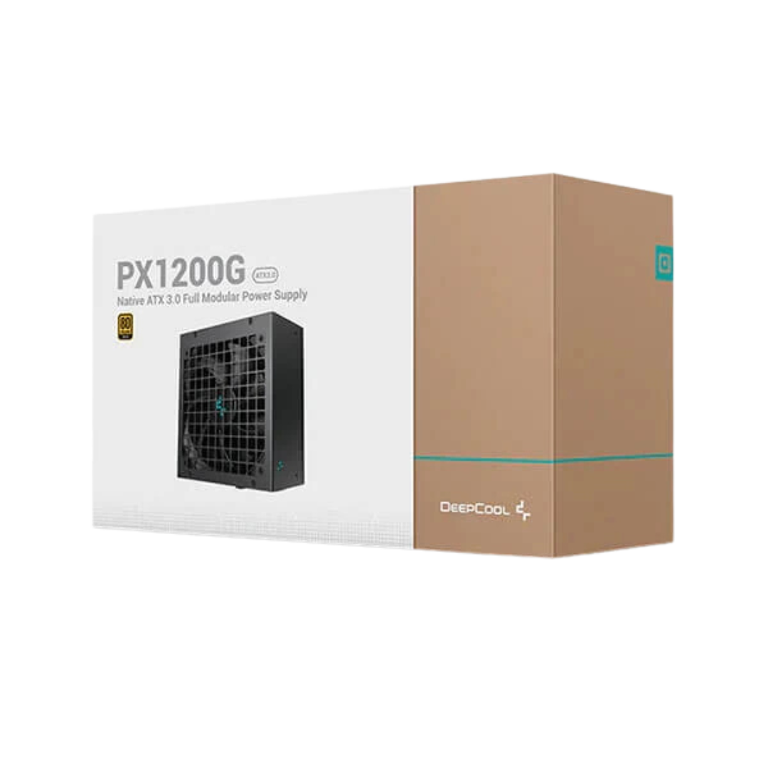 DeepCool PX1200G ATX 3.0 SMPS - 1200 Watt 80 Plus Gold Certification Fully Modular PSU with Active PFC