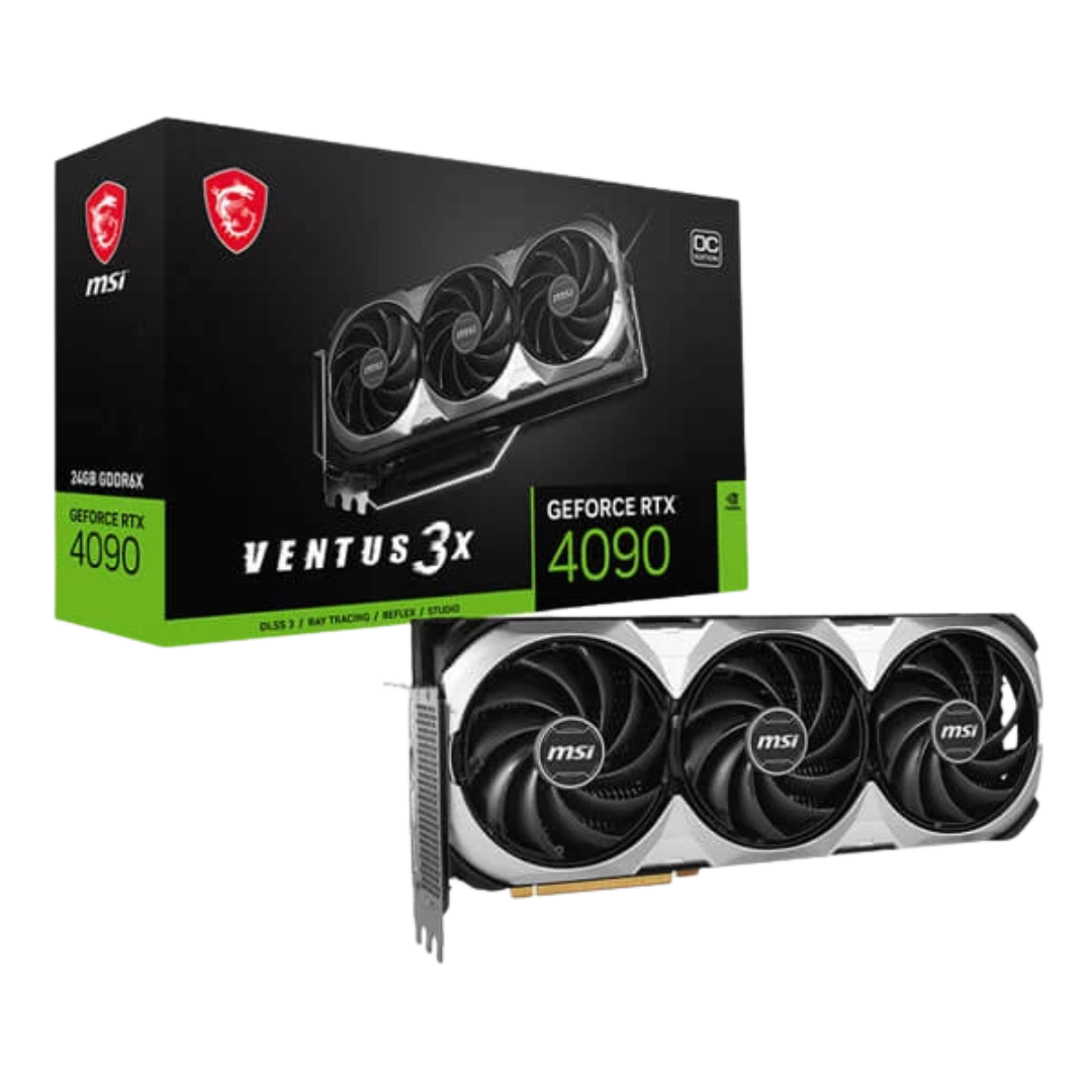 MSI GeForce RTX 4090 Ventus 3X E OC 24GB GDDR6X 384-bit Gaming Graphics Card