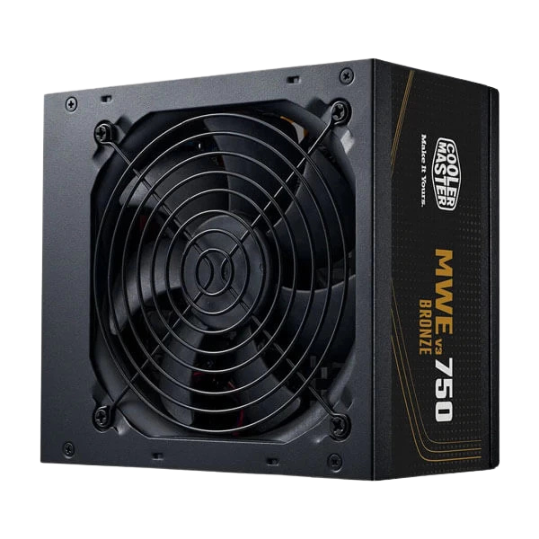 Cooler Master MWE Bronze 750 V3 ATX 3.1 SMPS - 750 Watt 80 Plus Bronze PSU with Active PFC