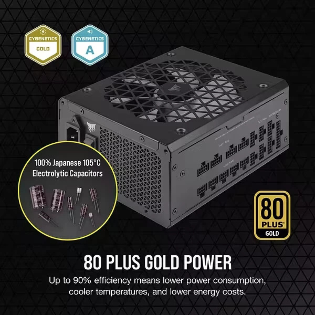 Corsair RM1200x Shift SMPS - 1200 Watt 80 Plus Gold Certification Fully Modular ATX PSU (CP-9020254-UK)