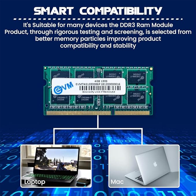 EVM RAM (Laptop) 4GB DDR3 1333MHZ