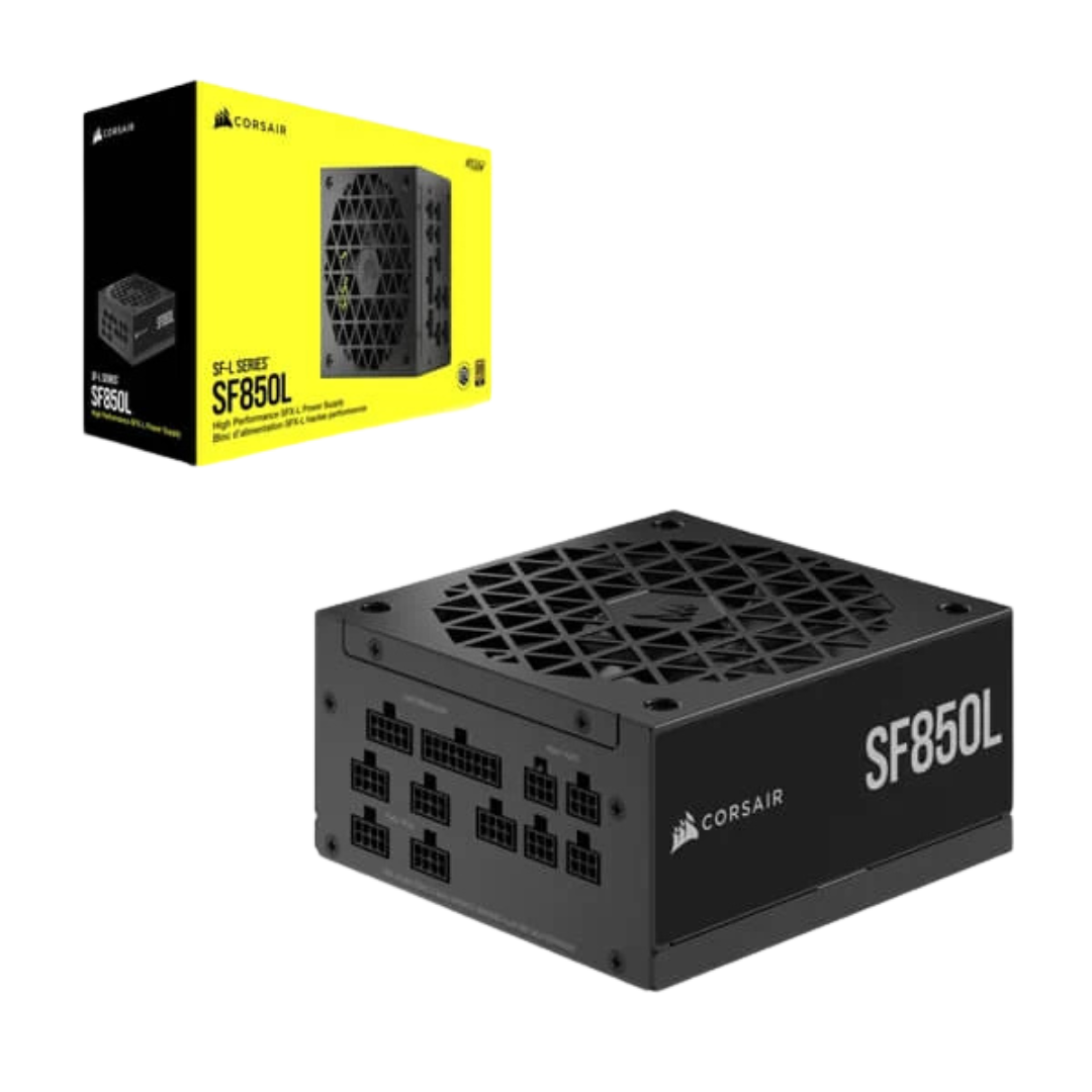 Corsair SF850L SFX SMPS - 850 Watt 80 Plus Gold Certification Fully Modular ATX 3.0 PSU with Active PFC (CP-9020245-IN)