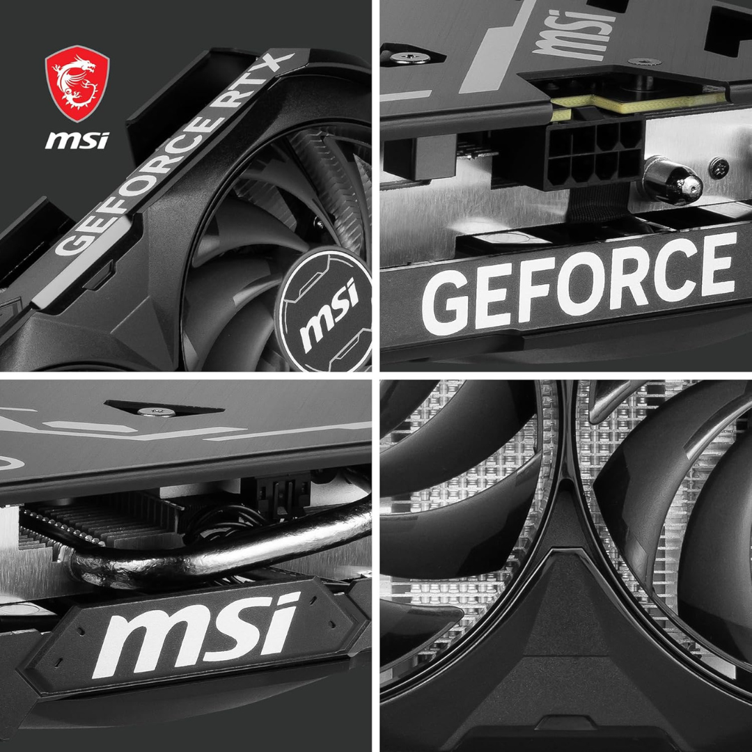 MSI GeForce RTX 4060 Ti Ventus 2X Black OC 16GB GDDR6 128-bit Gaming Graphics Card