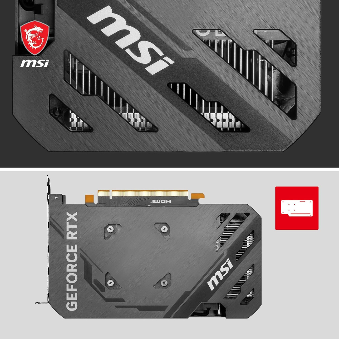 MSI GeForce RTX 4060 Ti Ventus 2X Black OC 8GB GDDR6 128-bit Gaming Graphics Card