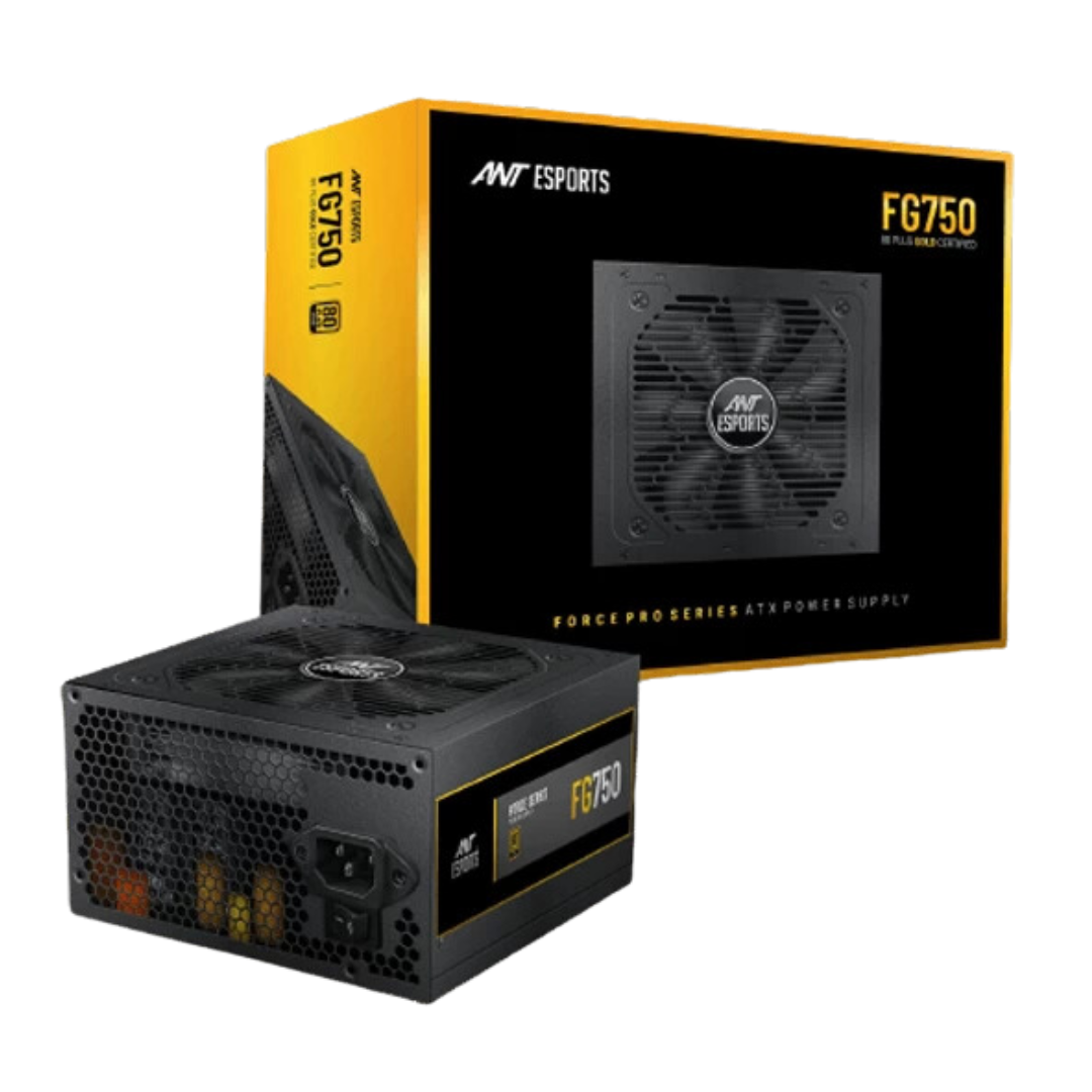 Ant Esports FG750 SMPS - 750 Watt 80 Plus Gold Certification PSU with Active PFC