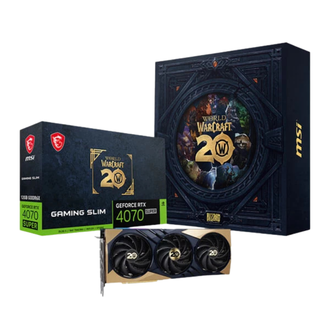 MSI GeForce RTX 4070 Super Gaming Slim World of Warcraft Edition 12GB GDDR6X 192-bit Graphics Card