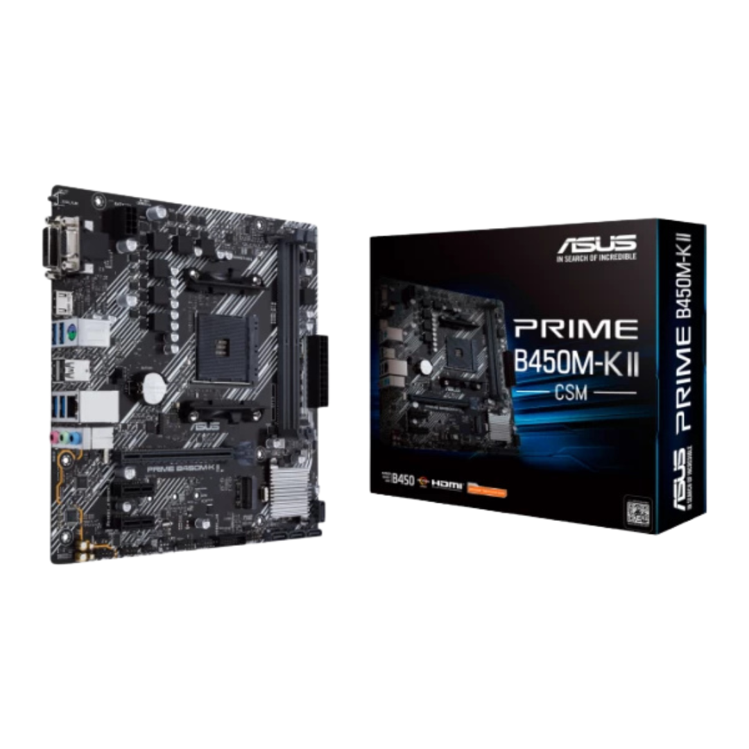 Asus Prime B450M-K II CSM Motherboard