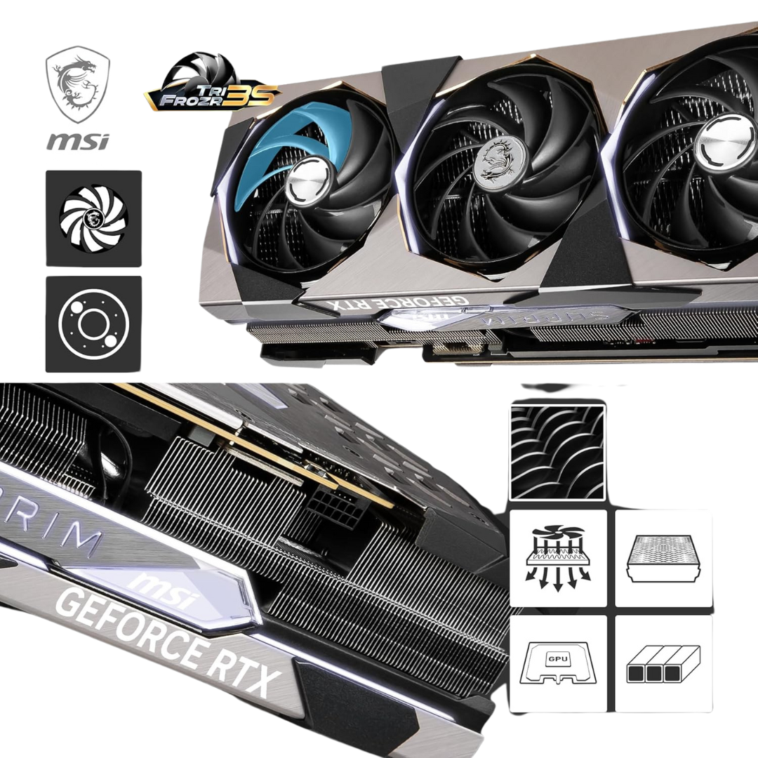 MSI GeForce RTX 4090 Suprim X 24GB GDDR6X 384-bit Gaming Graphics Card