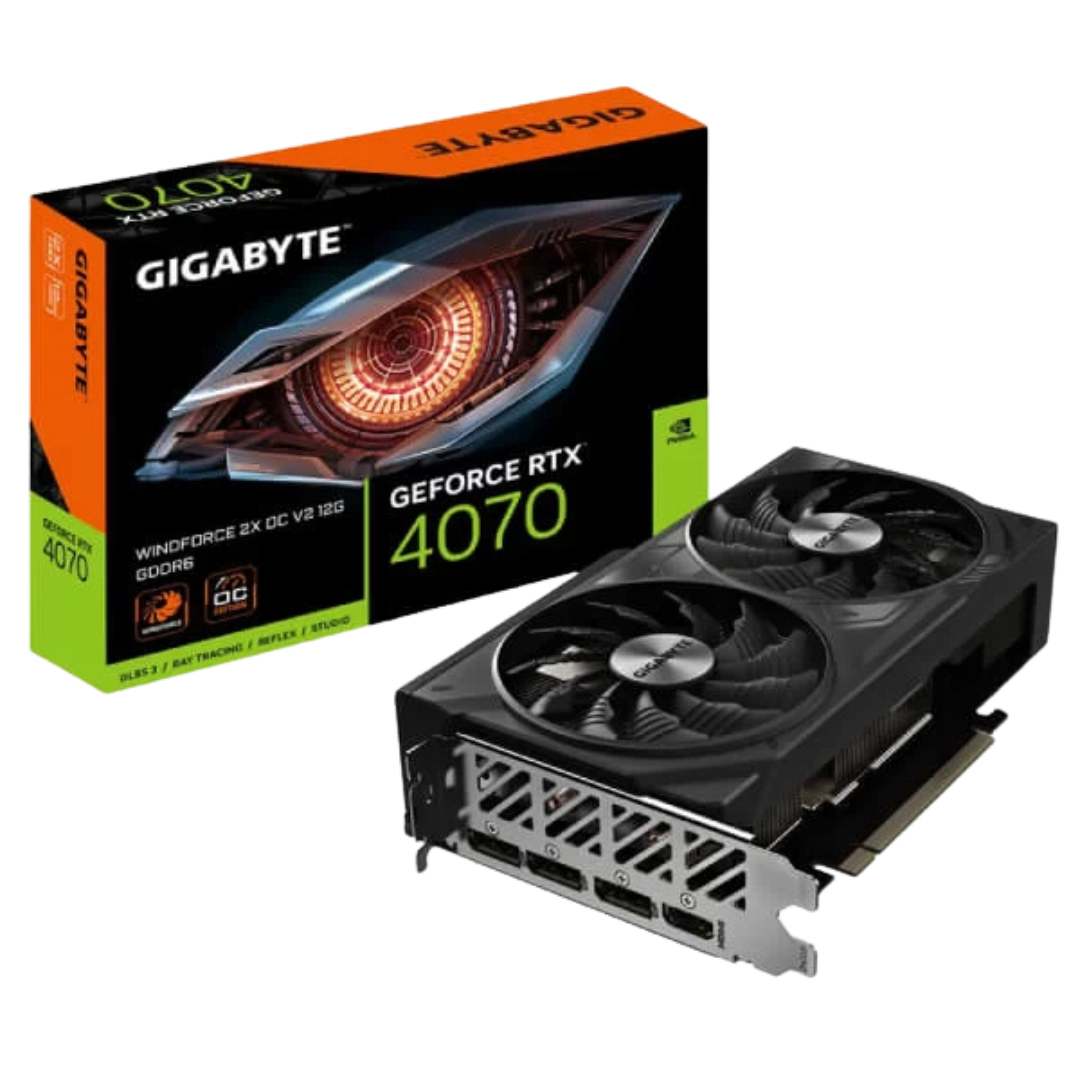 Gigabyte GeForce RTX 4070 Windforce 2X OC V2 12GB GDDR6 192-bit Gaming Graphics Card